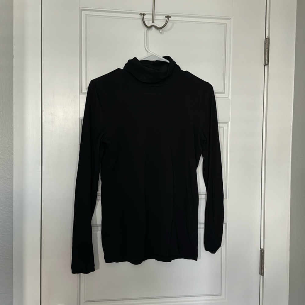 J.Crew, black turtleneck hundred percent cotton small